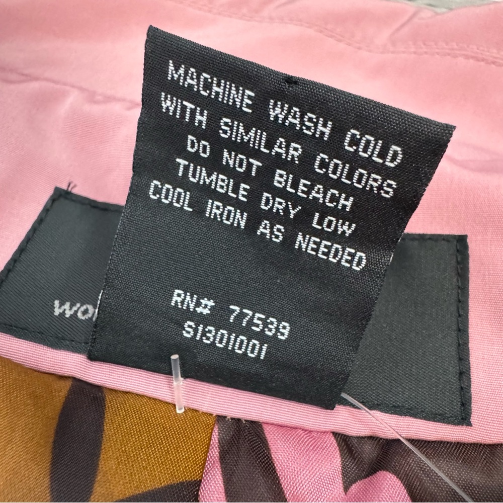 SM2 Vintage NWT Pink Trench Coat Button Down Collared Retro Inspired Size 18/20 - Picture 10 of 10